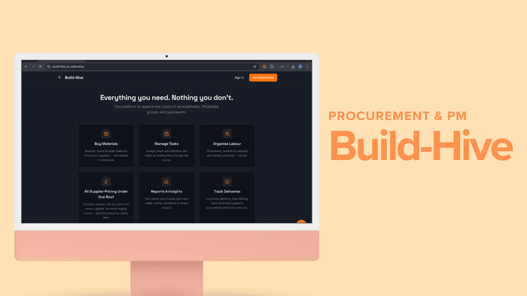 Build Hive — Construction Procurement Platform web platform 1